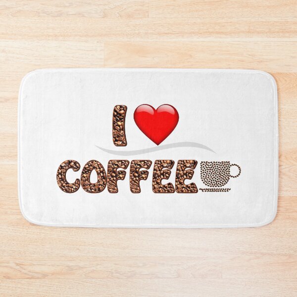 Item preview, I LOVE COFFEE designed and sold by DewDropDesigns.
