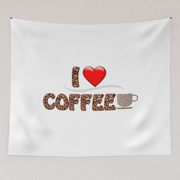 Item preview, I LOVE COFFEE designed and sold by DewDropDesigns.