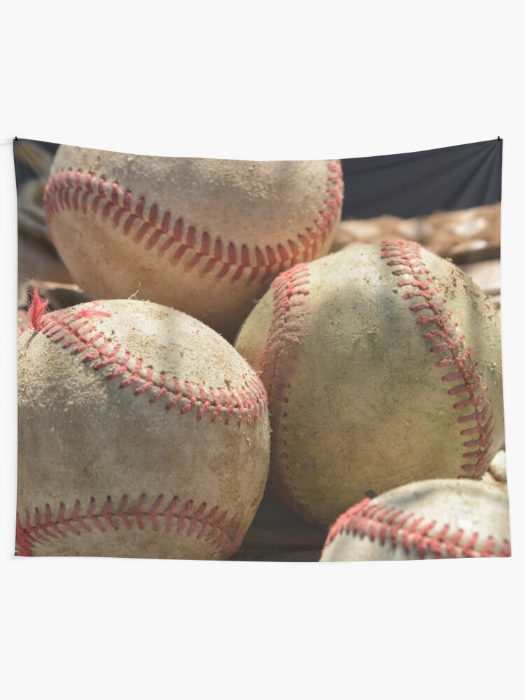 Alternate view of Baseballs and Glove Tapestry
