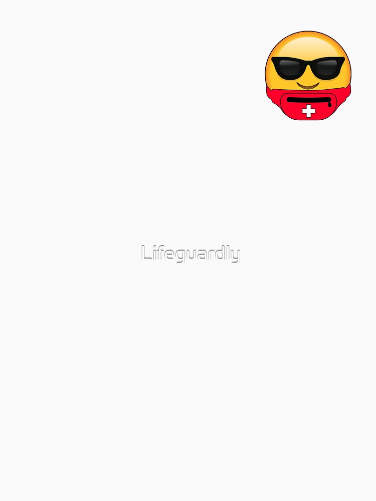 “LIFEGUARD EMOJI” T-shirt by Lifeguardly | Redbubble
