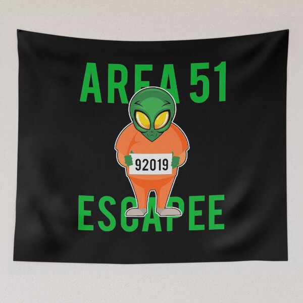 Item preview, Area 51 Alien Escapee Cool Space ET Gift designed and sold by TooFlyDesign.