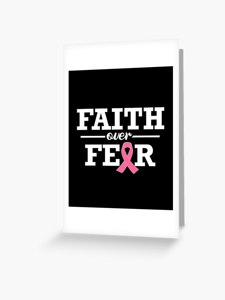 Breast Cancer Awareness Notepad FAITH OVER FEAR Breast Cancer