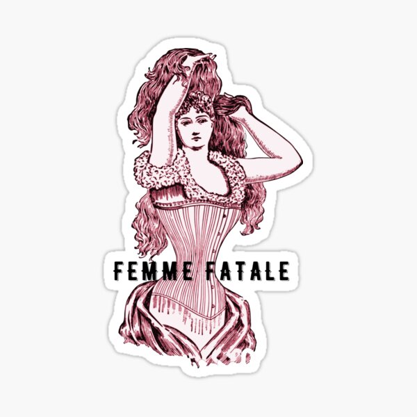 VINTAGE CORSET WEARING WOMAN Sticker