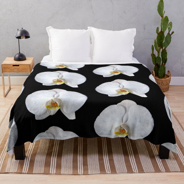 Item preview, Orquídea de polilla blanca sobre negro designed and sold by Jason Gilbert.