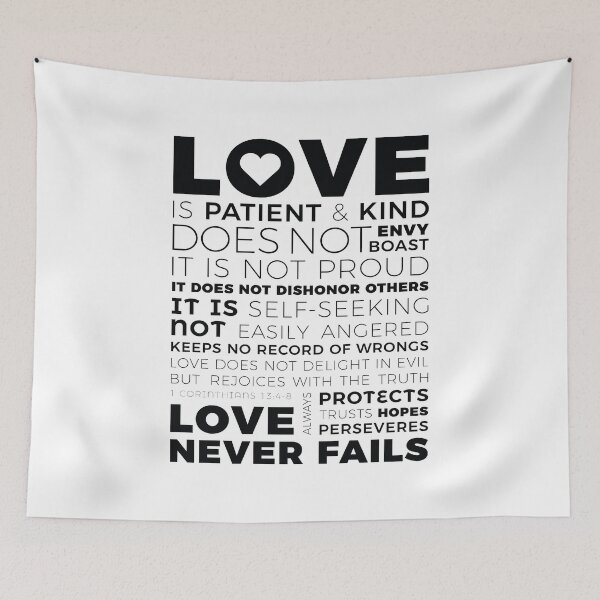 Item preview, 1 Corinthians 13:8 Love Is Patient And Kind Does Not Envy Boast designed and sold by ProjectX23.