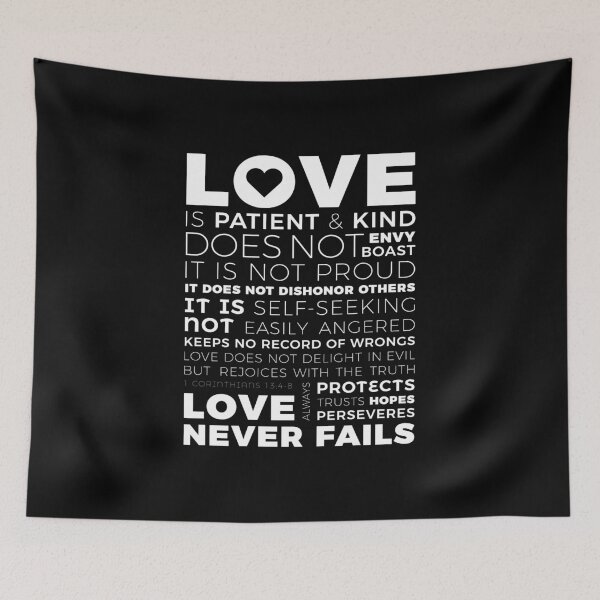 Item preview, 1 Corinthians 13:8 Love Is Patient And Kind Does Not Envy Boast designed and sold by ProjectX23.