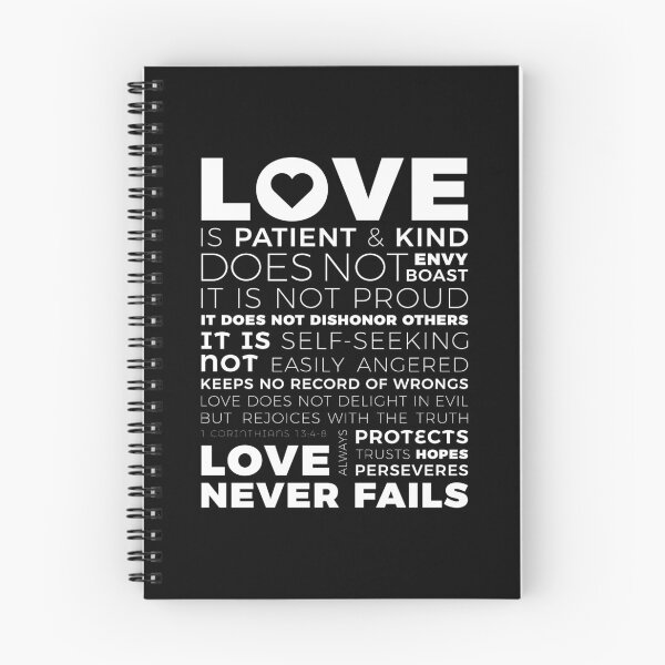 Aperçu de l'œuvre 1 Corinthiens 13:8 L'amour est patient et bon, il ne se vante pas créée et vendue par ProjectX23.