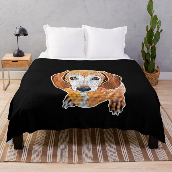 Item preview, Big Eyed Sausage Dog Pop Art 6 On Black designed and sold by Jason Gilbert.