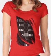 Five Nights at Freddy's Foxy's Endoskeleton, Great for cosplay! Women's Fitted Scoop T-Shirt