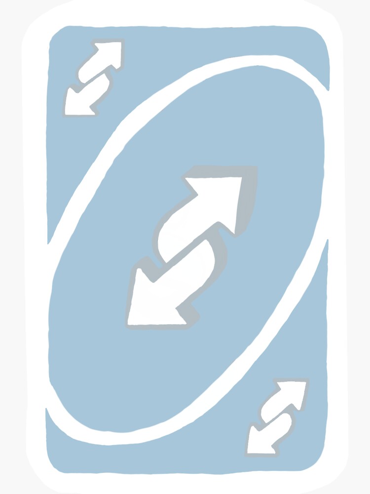 uno reverse card mint Sticker for Sale by maferpct