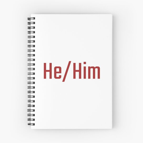 Item preview, He/Him (Red) designed and sold by figpeep.