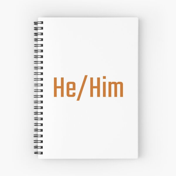 Item preview, He/Him (Orange) designed and sold by figpeep.