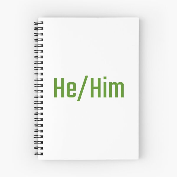 Item preview, He/Him (Green) designed and sold by figpeep.