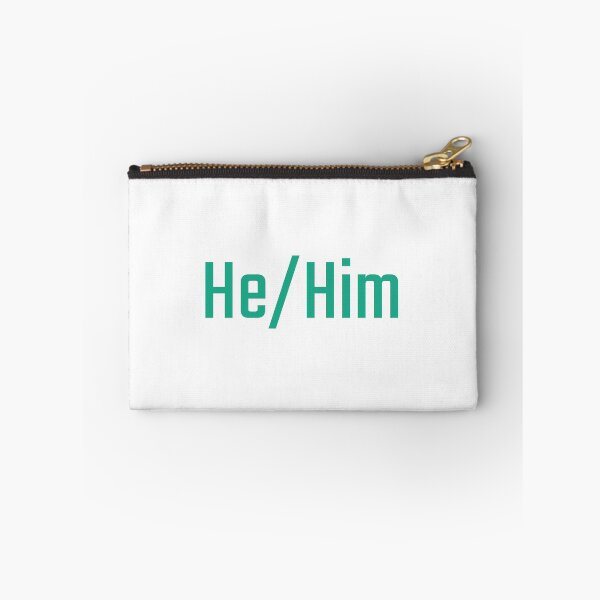 Item preview, He/Him (Turquoise) designed and sold by figpeep.