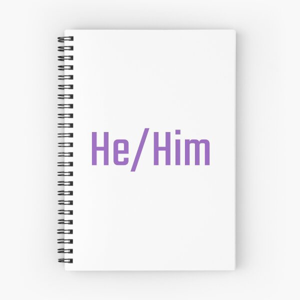 Item preview, He/Him (Purple) designed and sold by figpeep.