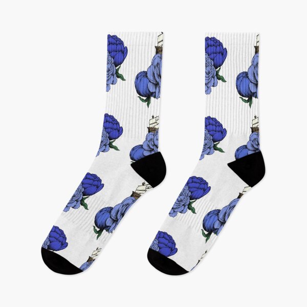Item preview, Sailing Through a Sea of Peonies - Blue designed and sold by mickeemariee.