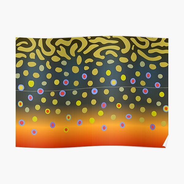 Brook Trout Skin Poster