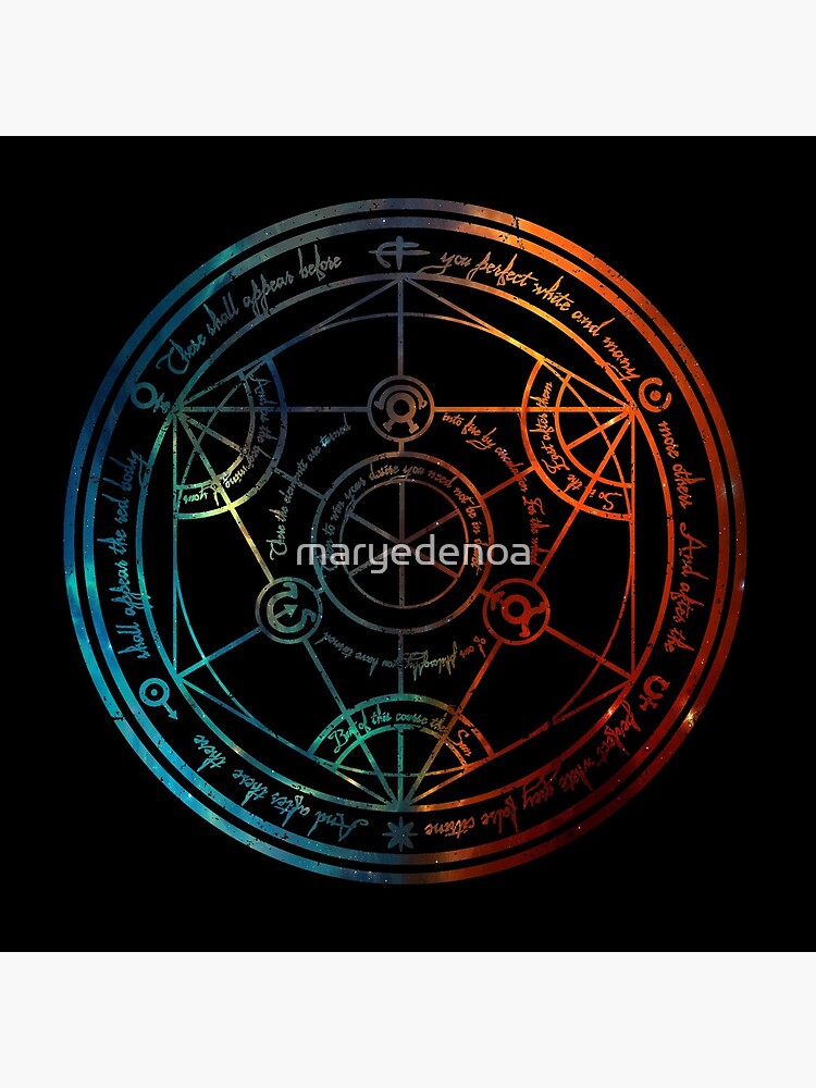 Space Nebula Human Transmutation Circle by maryedenoa