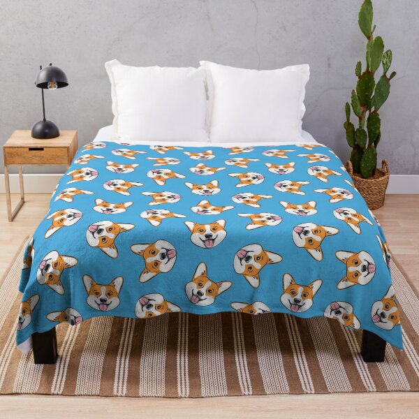 Item preview, Corgi - Pembroke Welsh Corgi Dog Breed - blue designed and sold by littlearrow.
