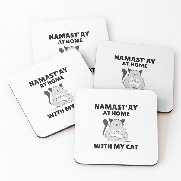 Item preview, Namast'ay Home with My Cat designed and sold by WillowsMom68.