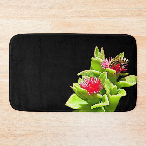 Item preview, Bee Bee In A Succulent Digital Cartoon On Black Bees designed and sold by Jason Gilbert.