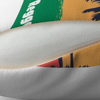 Alternate view of I love Reggae ! Throw Pillow