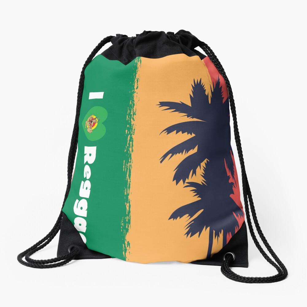 I love Reggae ! Drawstring Bag