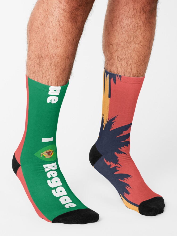Alternate view of I love Reggae ! Socks