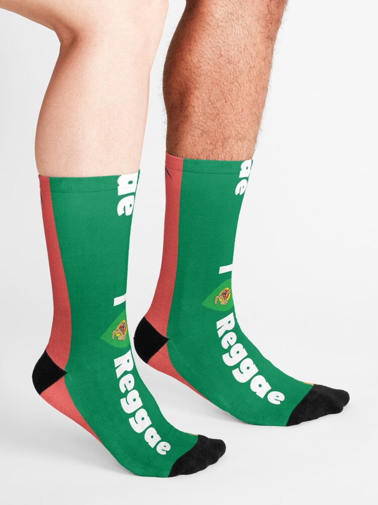 Alternate view of I love Reggae ! Socks