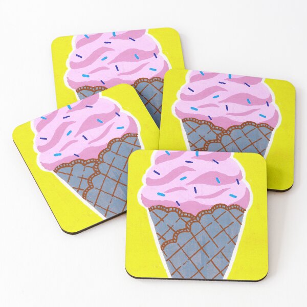 Item preview, Bright Kawaii Illustrated Handdrawn Icecream designed and sold by AlisonSherlock.