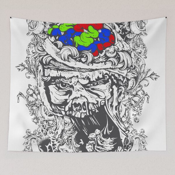 Item preview, Crazy Black Green Brain Persian Zombie  designed and sold by aventi24.
