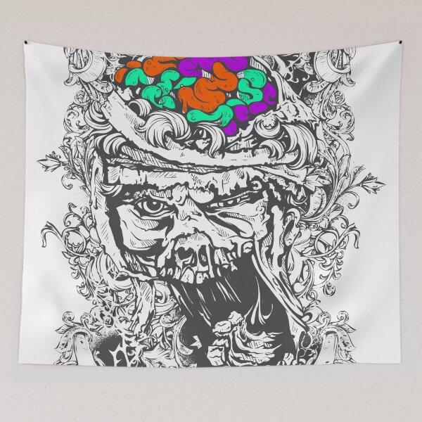 Item preview, Crazy Black Orange Brain Persian Zombie  designed and sold by aventi24.
