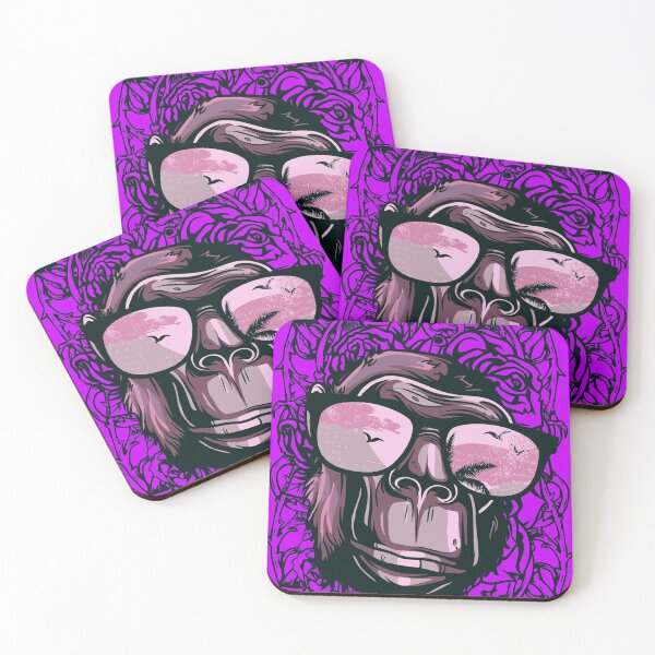 Item preview, Pink Primal Primate Ape On Vacation designed and sold by aventi24.