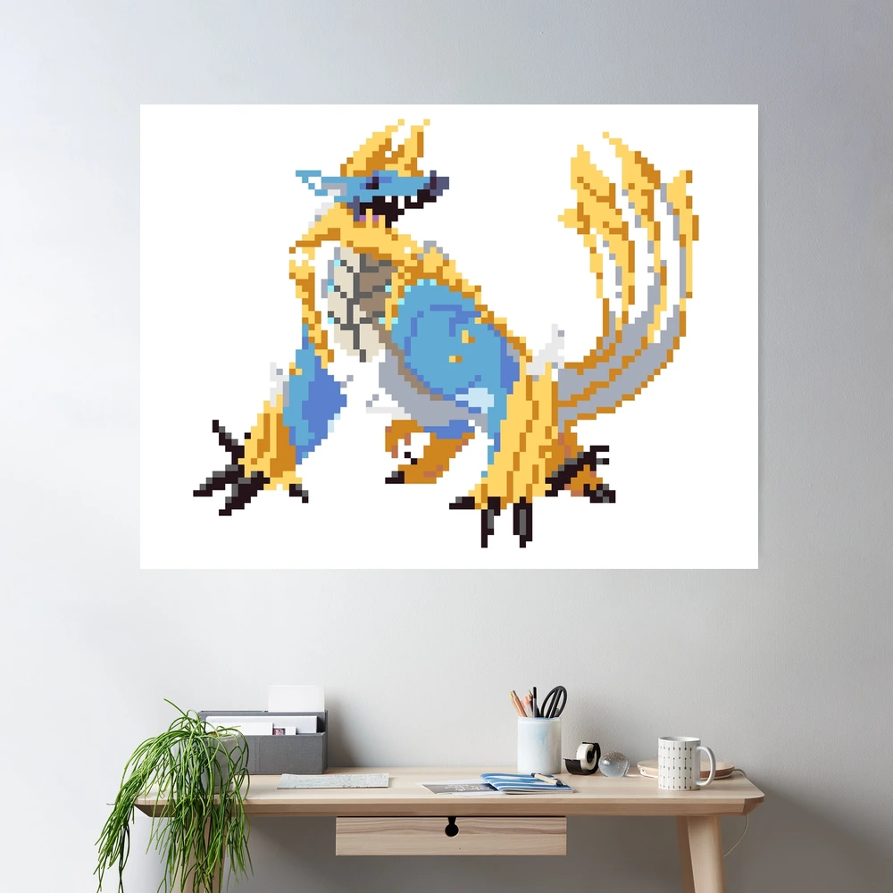 Zinogre Monster Hunter Hama Beads Zinogre Pixel Art