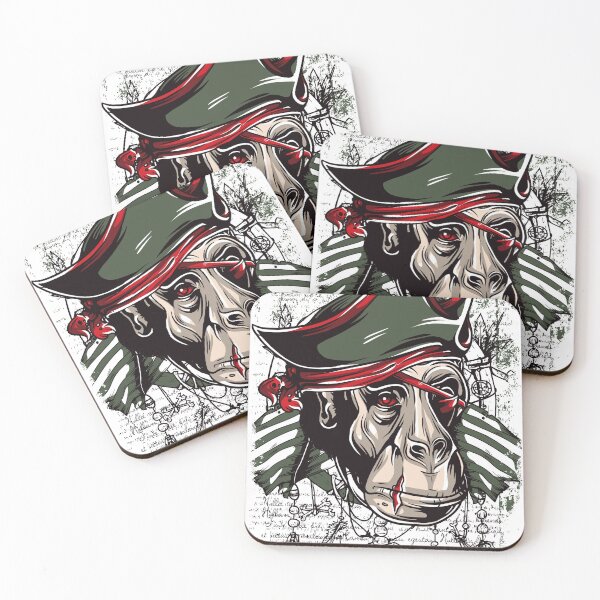 Item preview, Red Eye Primal Primate Monkey Pirate designed and sold by aventi24.