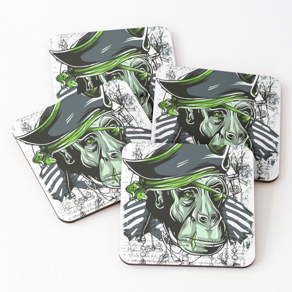 Item preview, Green Eye Primal Primate Monkey Pirate designed and sold by aventi24.