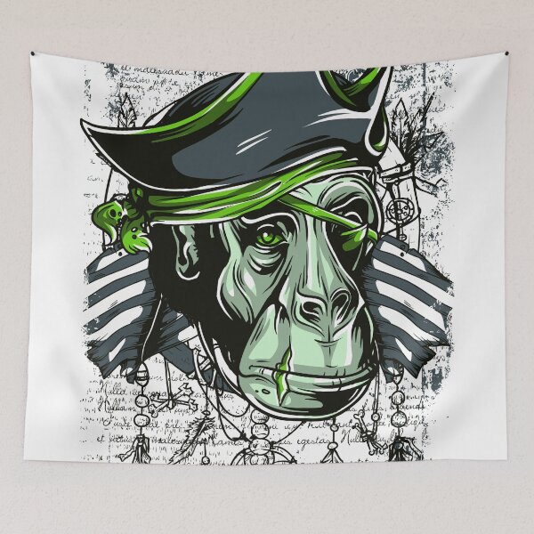 Item preview, Green Eye Primal Primate Monkey Pirate designed and sold by aventi24.
