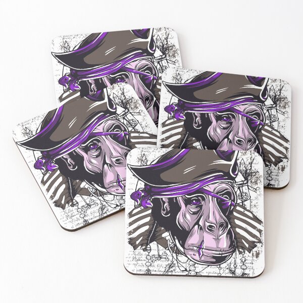 Item preview, Purple Eye Primal Primate Monkey Pirate designed and sold by aventi24.
