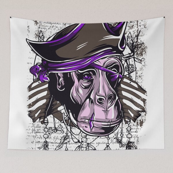 Item preview, Purple Eye Primal Primate Monkey Pirate designed and sold by aventi24.