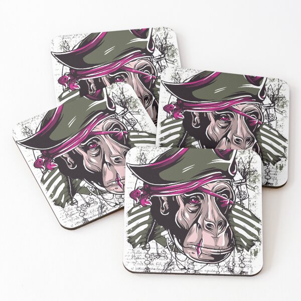 Item preview, Pink Eye Primal Primate Monkey Pirate designed and sold by aventi24.