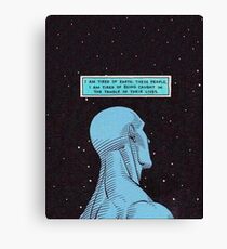 tired of earth Canvas Print