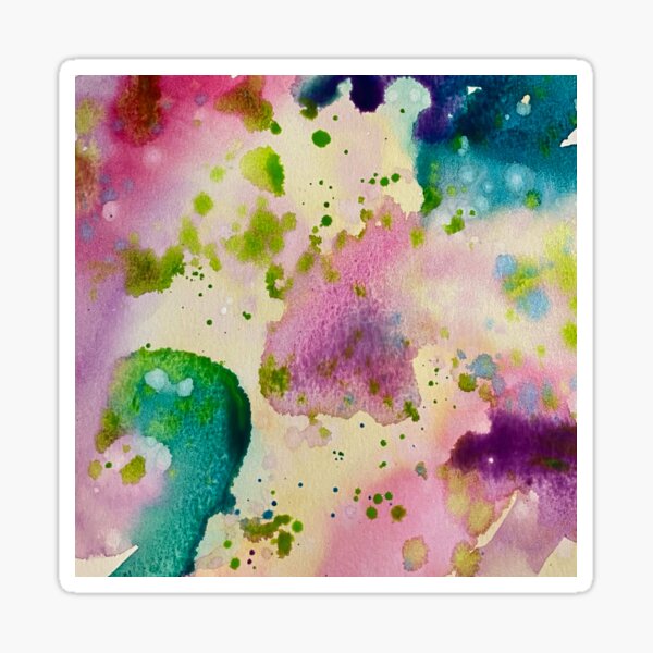 Watercolor Abstract Sticker
