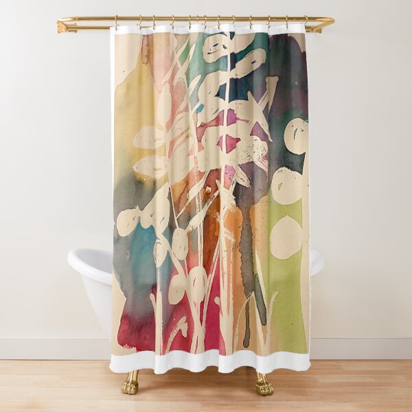 Nature's watercolor Shower Curtain