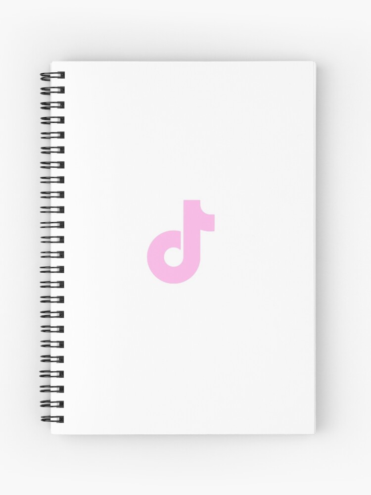 Pink Tiktok Icon Spiral Notebook By Ashlynn Paige Redbubble