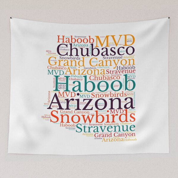 Item preview, Arizona Popular Phrases Map designed and sold by marosharaf.