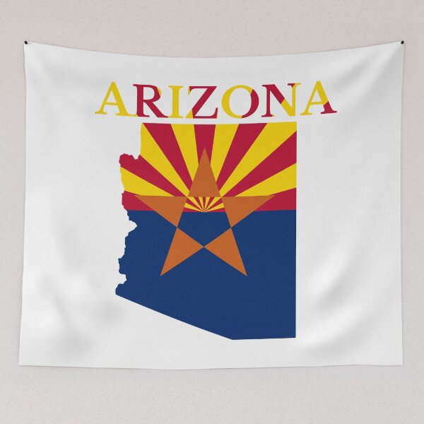 Item preview, Arizona Flag map designed and sold by marosharaf.