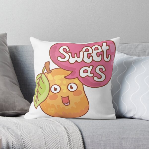 Sweet As Mango by AussiEmoji™ Australia Throw Pillow