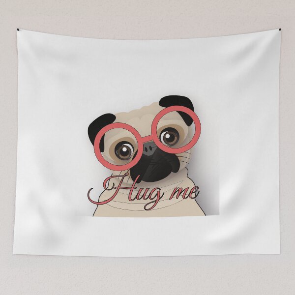 Item preview, Hug me ( Cute Pug ) designed and sold by Grafititee.