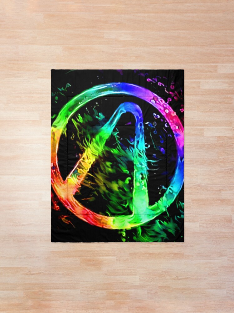 Alternate view of Rainbow Splash Vault Hunter Symbol Comforter