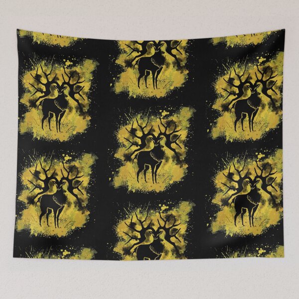 Item preview, Golden Deer Splatter designed and sold by Spadefish Art.